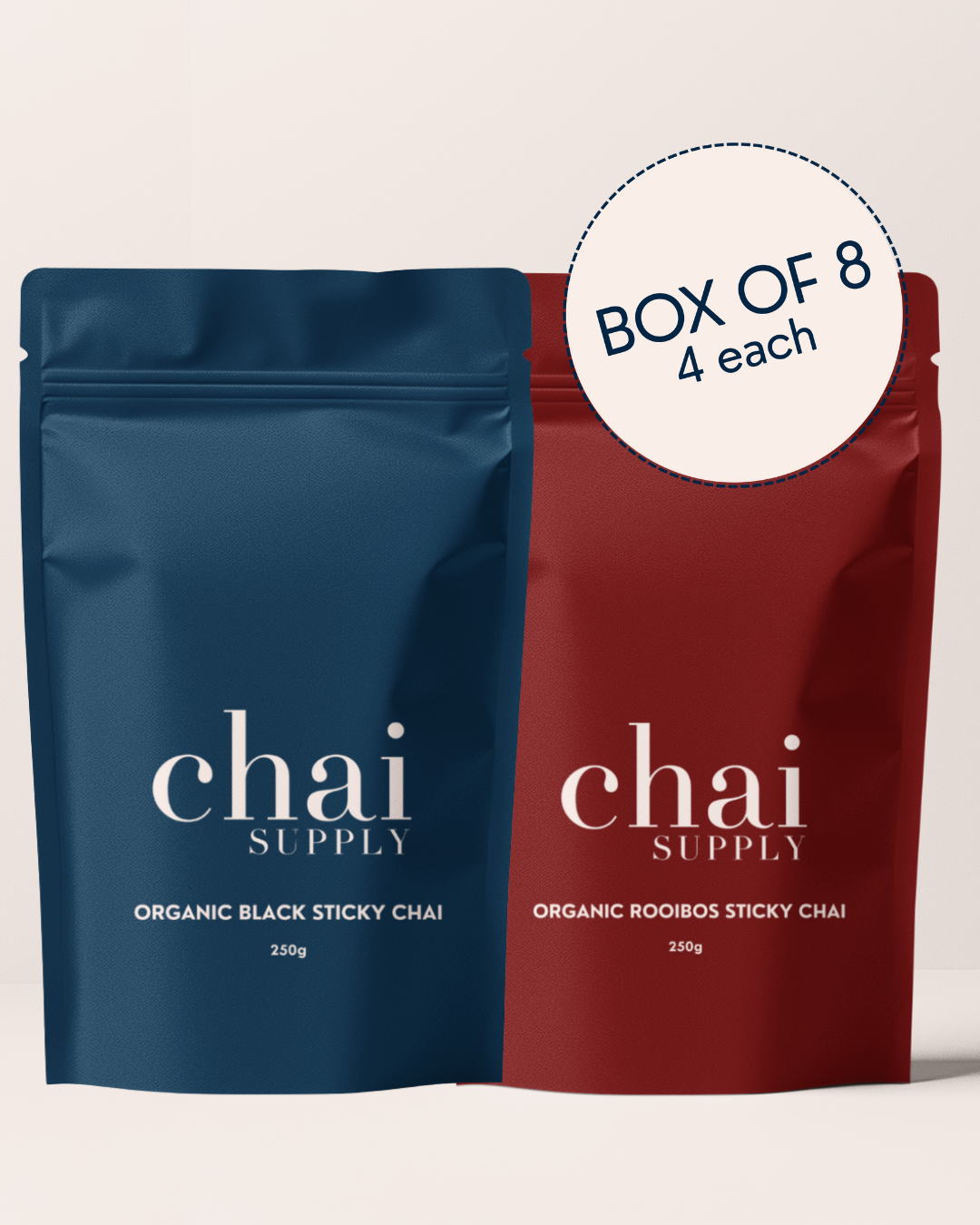 Mixed Retail Box of Organic Black & Rooibos Sticky Chai